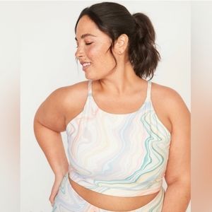 Old Navy Powersoft Light Support Longline Sports Athletic Fitness Workout Bra 3X
